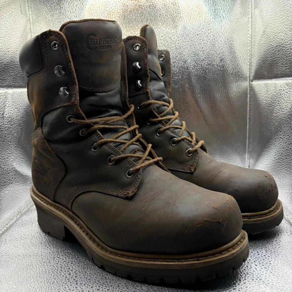 Size 8.5M Chippewa Brown Mens Hador 8